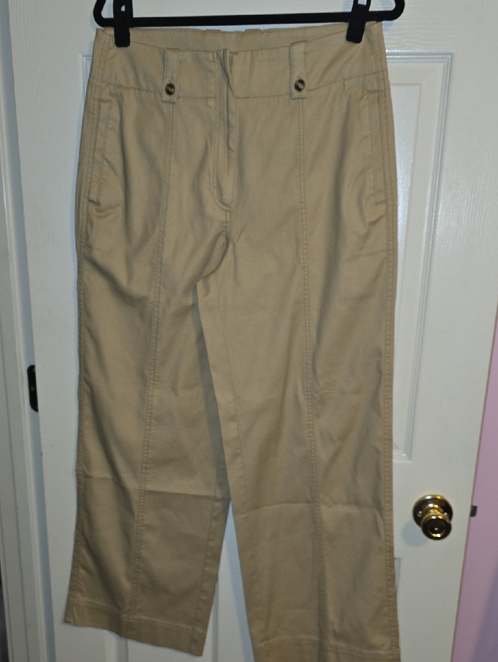 Chico's Light Khaki Wide-Leg Pants